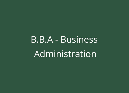 B.B.A - Business Administration