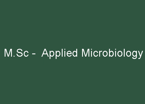 M.Sc Microbiology